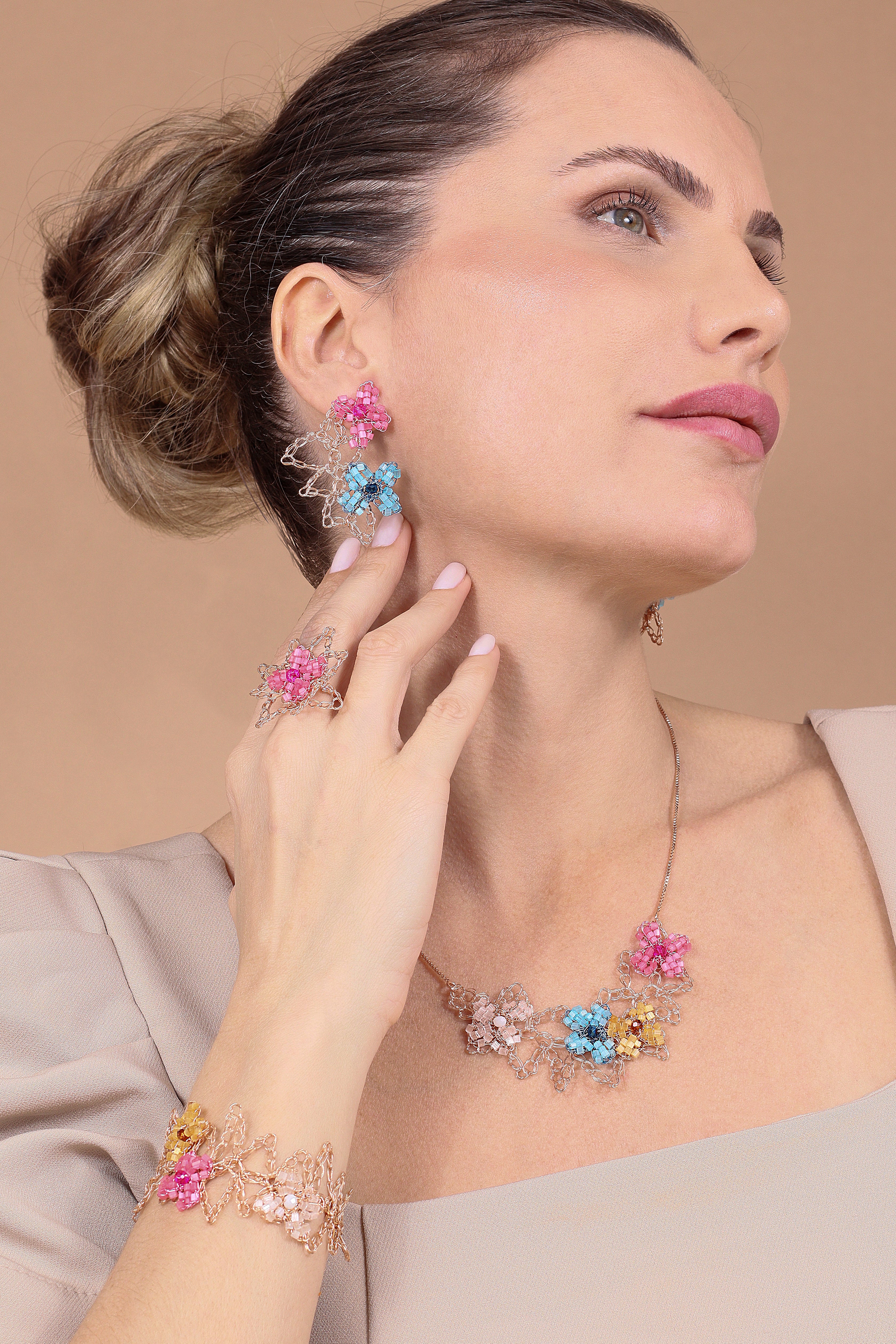 Maxi Floral Dream Earrings - Handcrafted