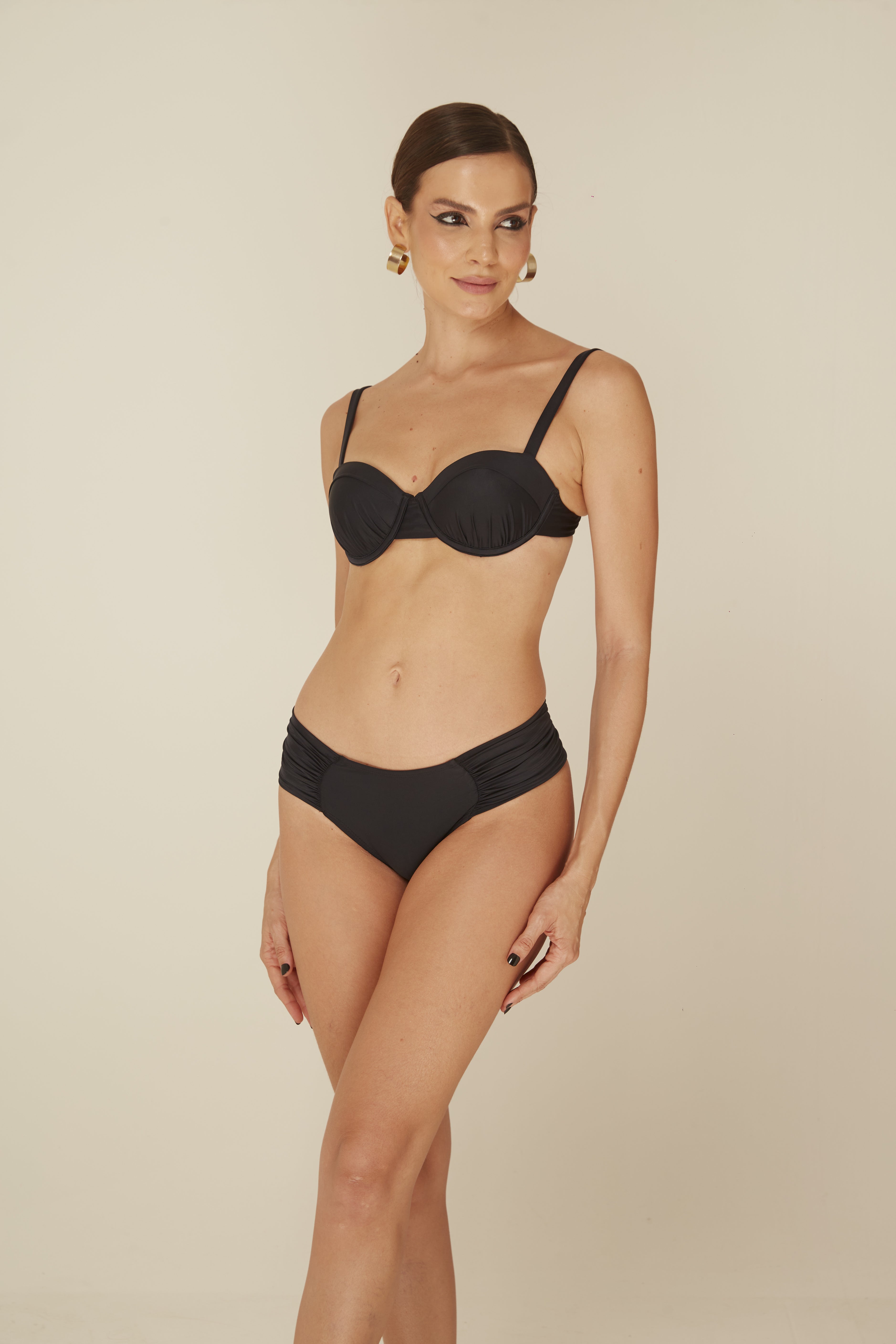 Butterfly Black Bikini Bottom - Comfortable & Modern Cut
