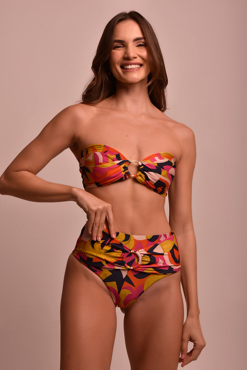 Chic Rise Tropical Hot Pant - Bottom Swimsuit