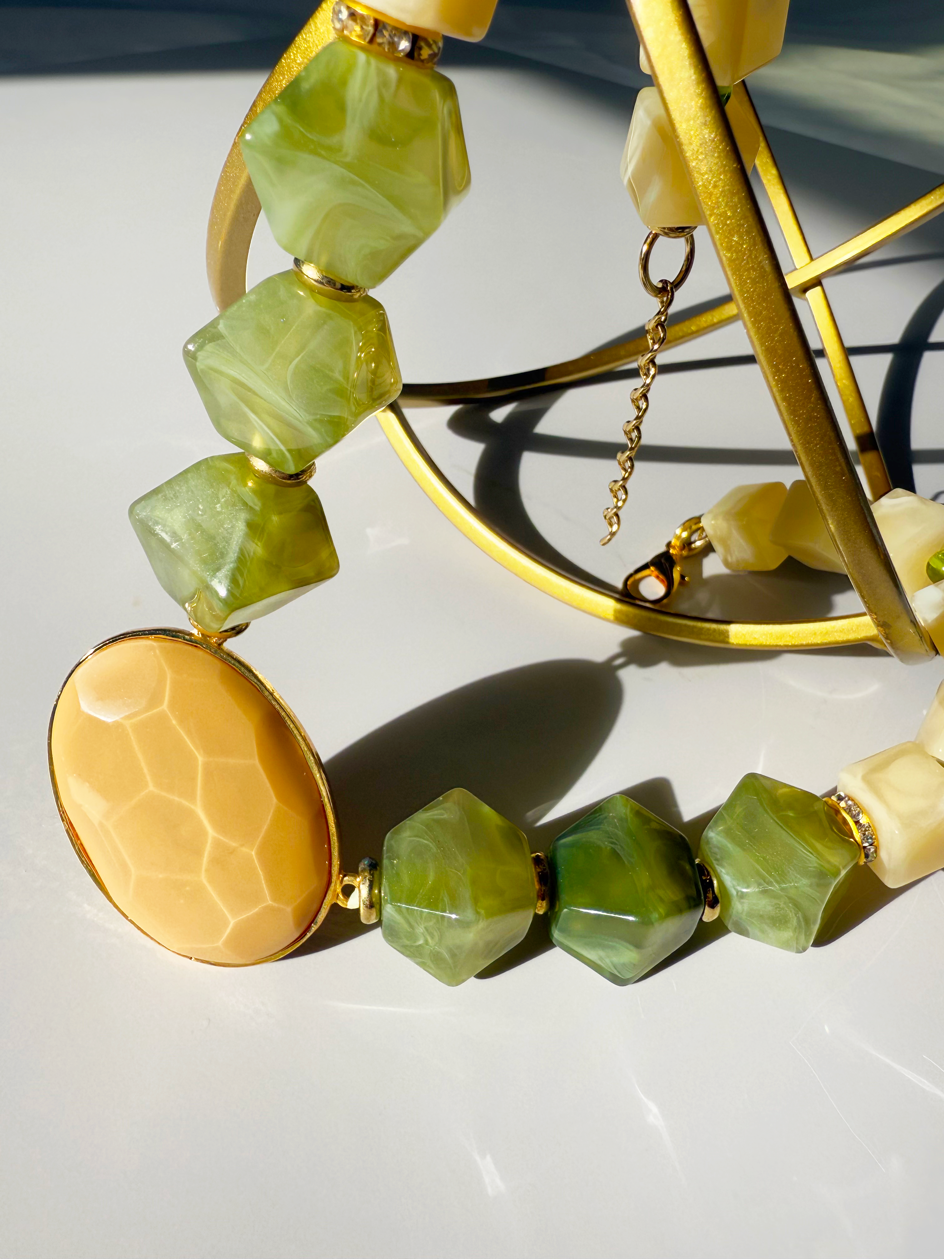 Sienna Handmade Necklace - Geometric & Adjustable