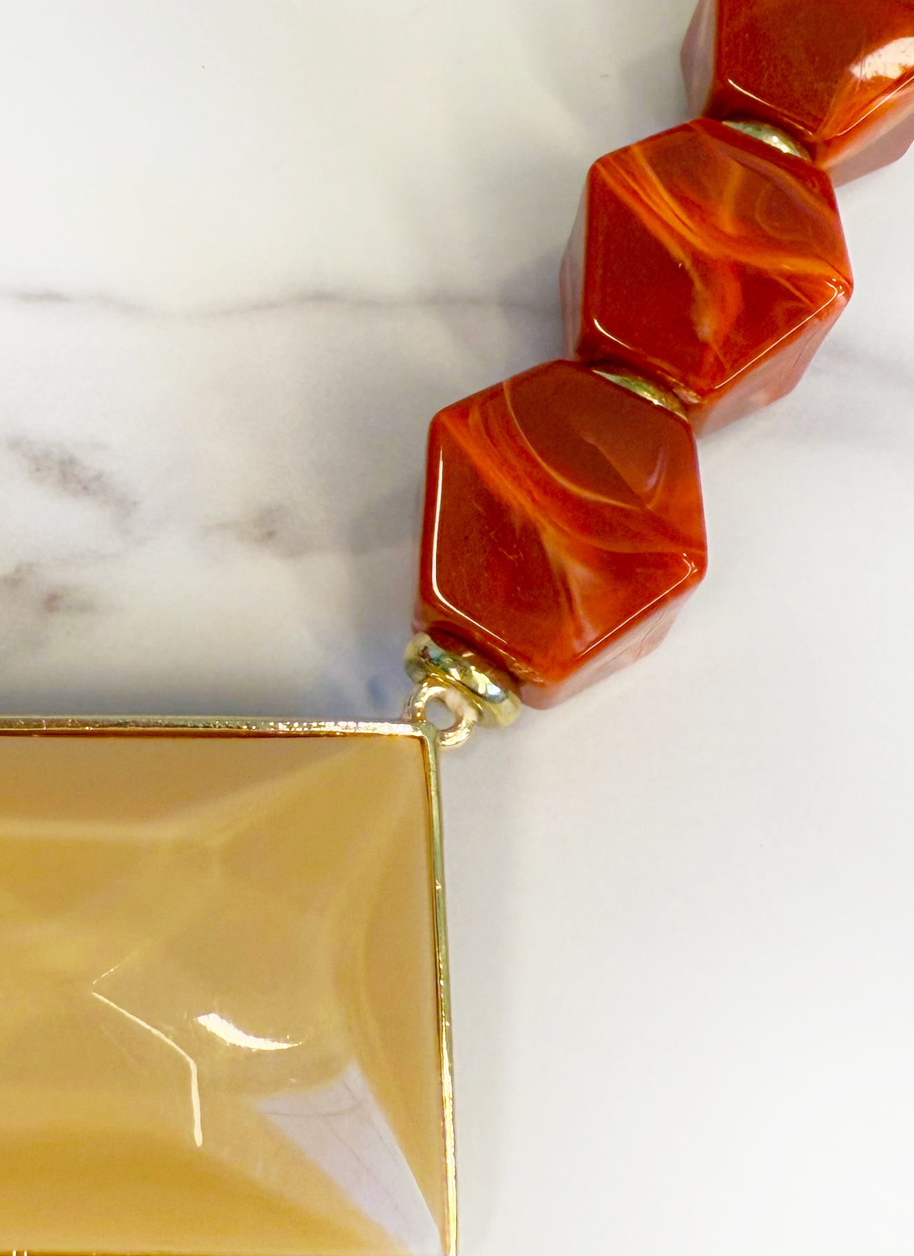 Sienna Handmade Necklace - Geometric & Adjustable