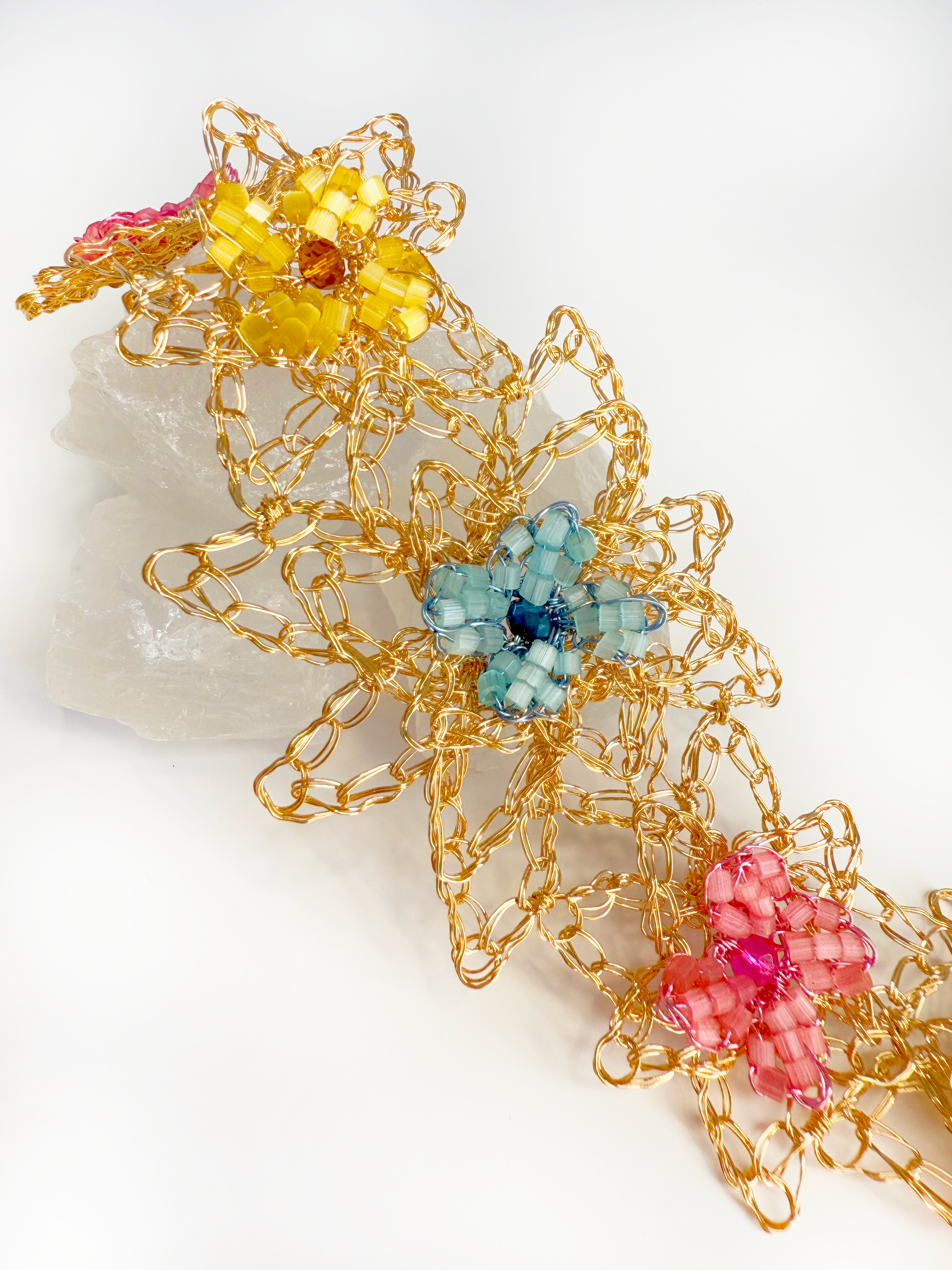 Maxi Floral Dream Bracelet - Handcrafted Art
