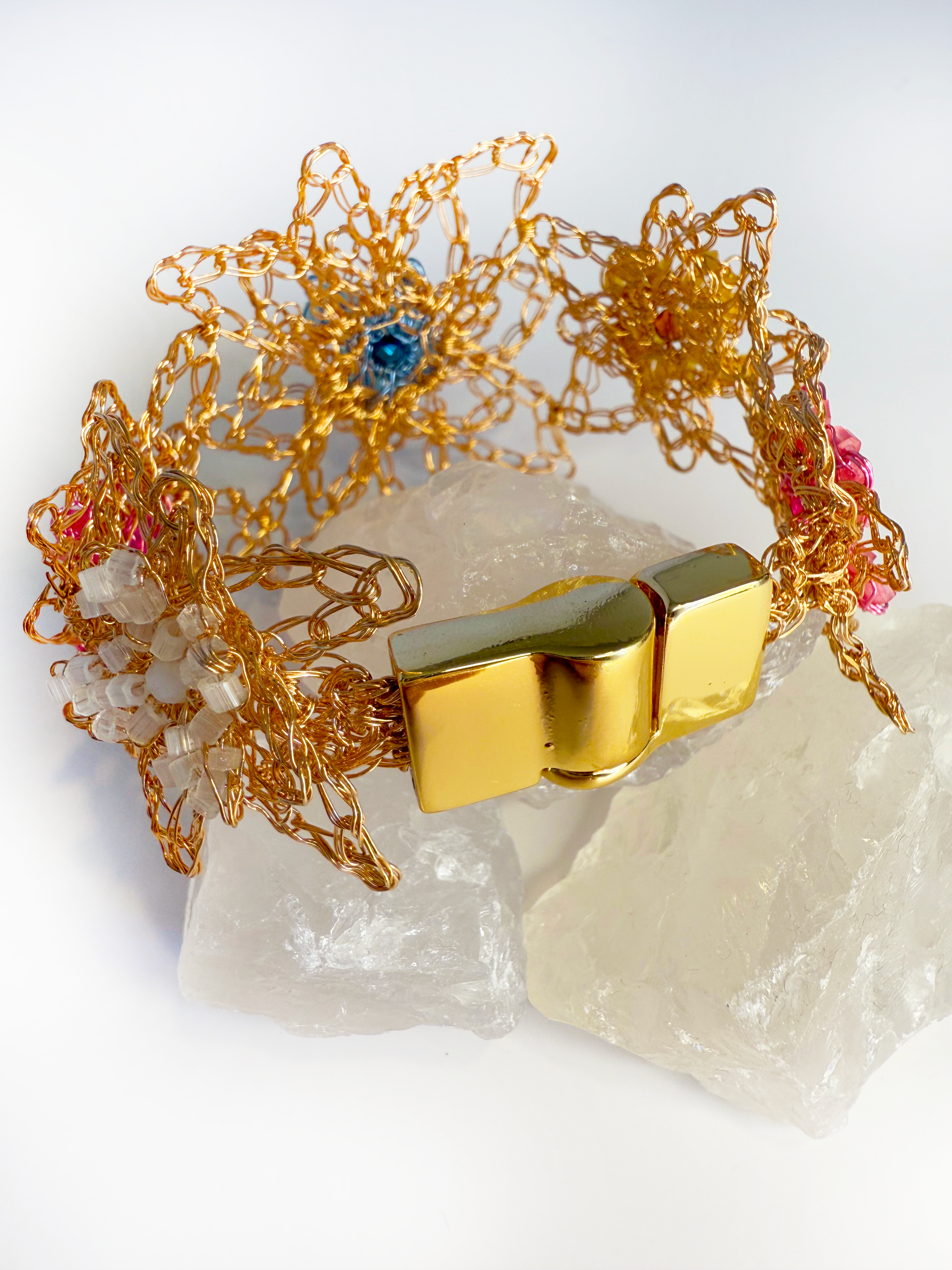 Maxi Floral Dream Bracelet - Handcrafted Art