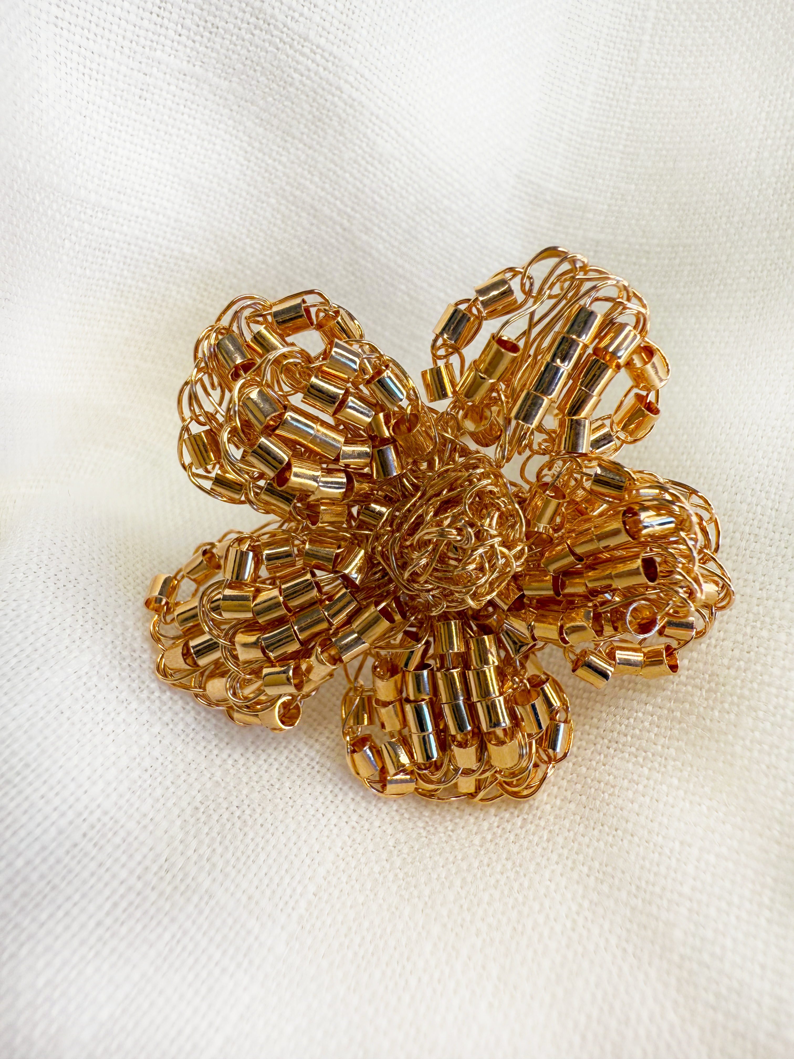 Florata Bloom Adjustable Ring - Handcrafted Crochet