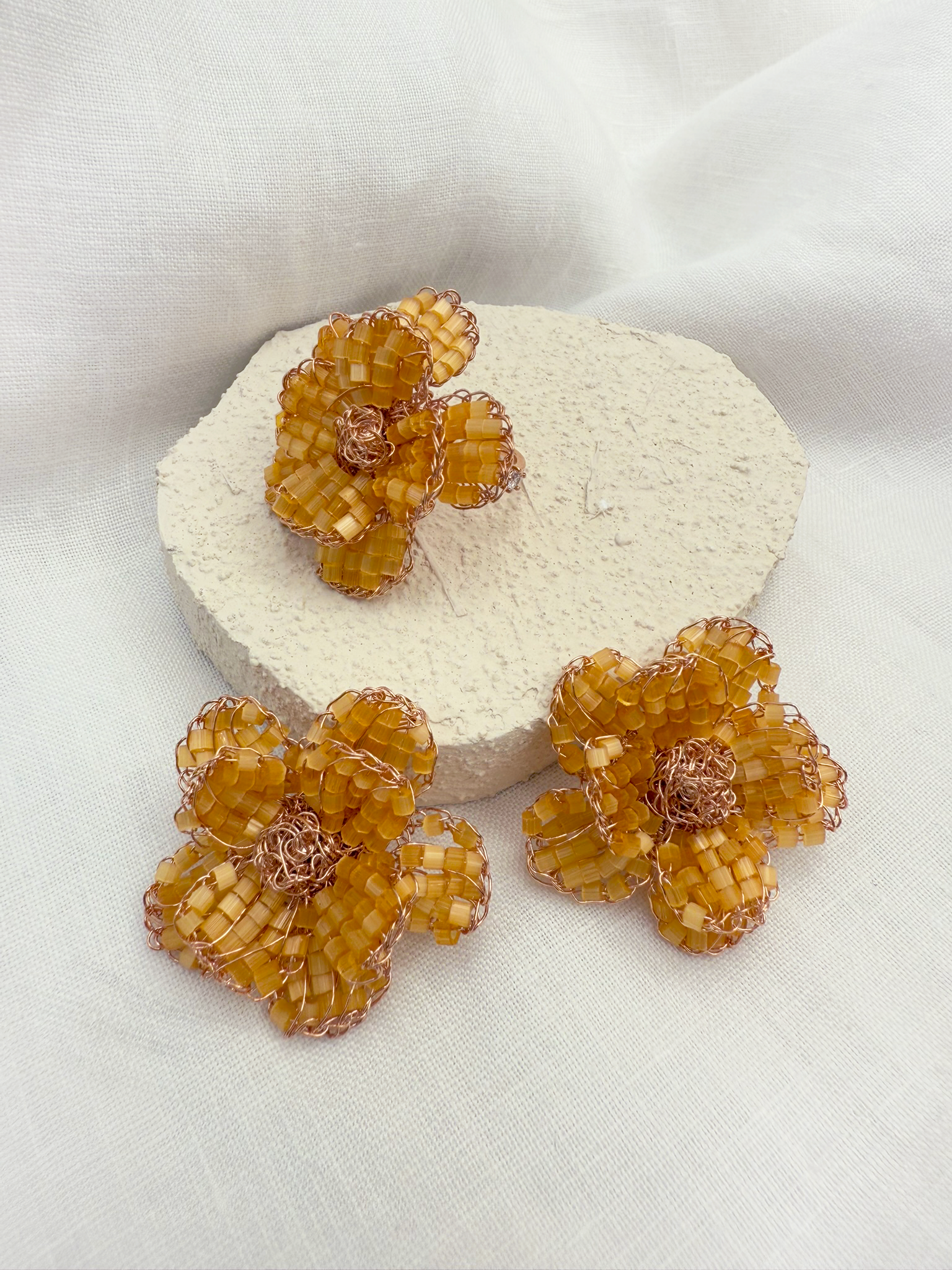 Florata Bloom Earring - Handcrafted Crochet