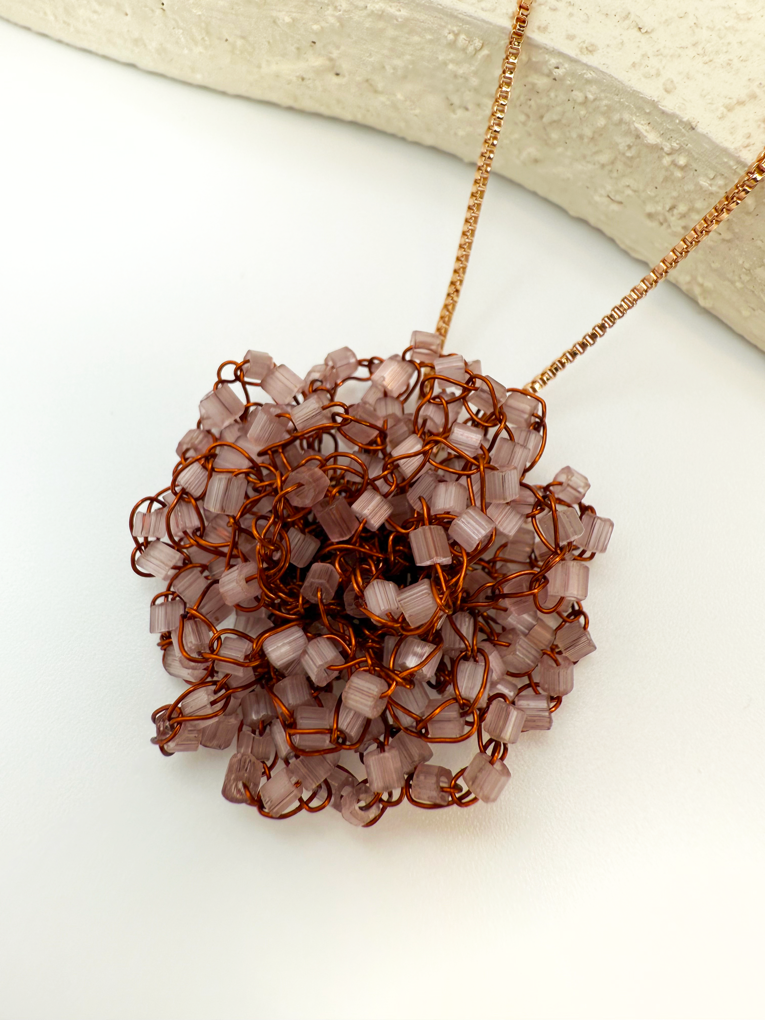 Radiant Crochet Adjustable Necklace - Handcrafted & Adjustable