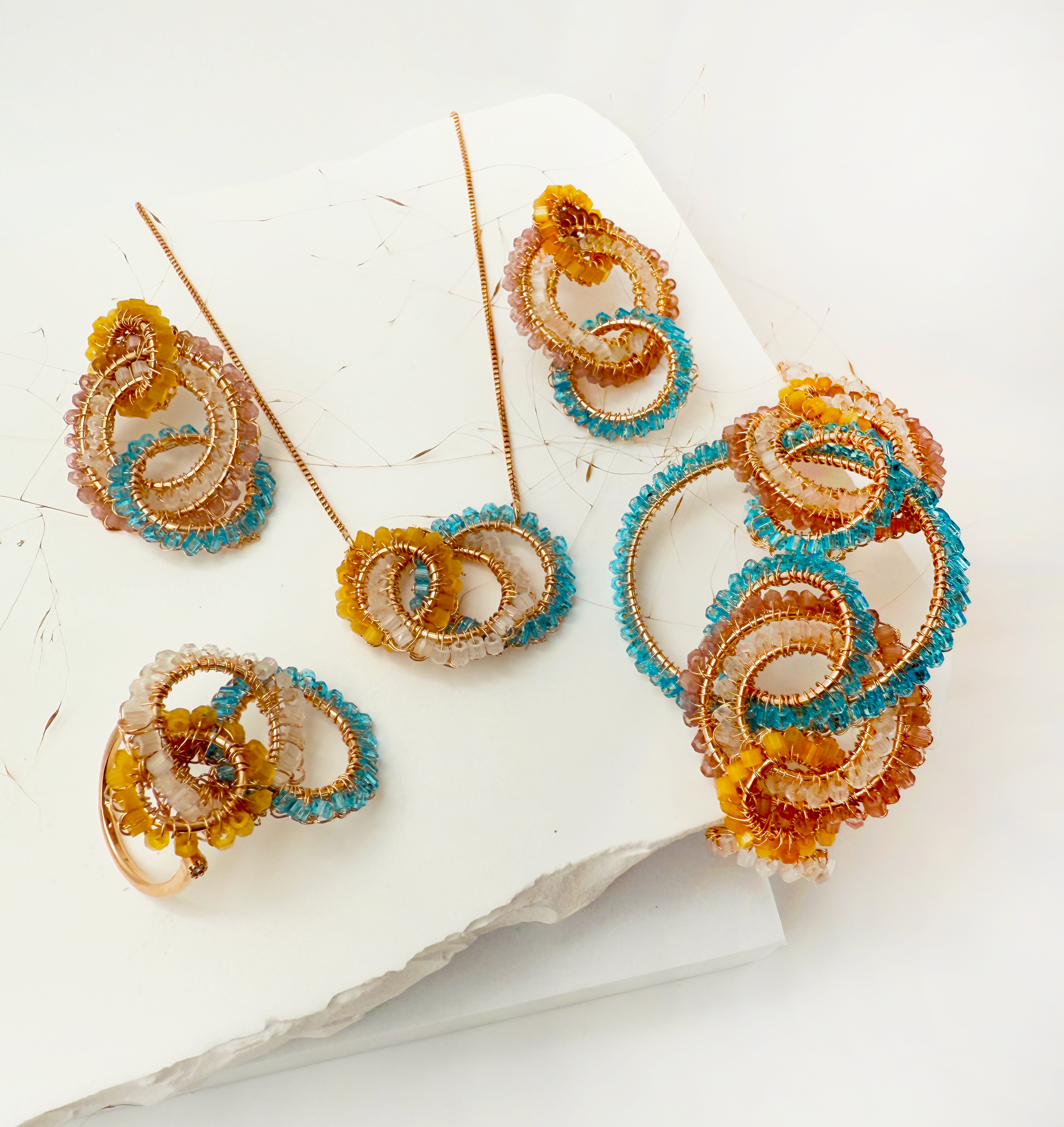 Aurora Loops Earrings - Handmade