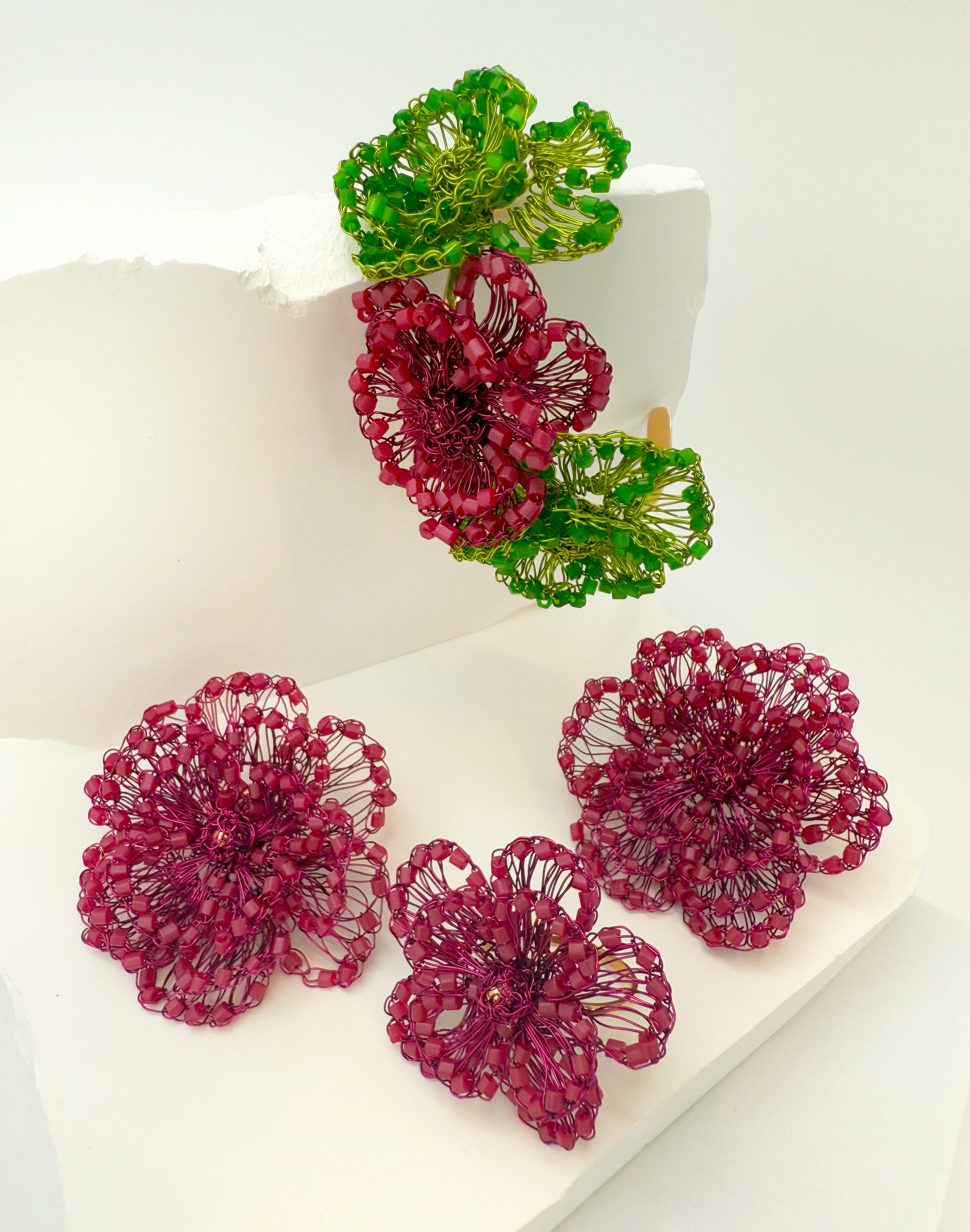 Florata Maxi Bloom Earring - Handcrafted Crochet.