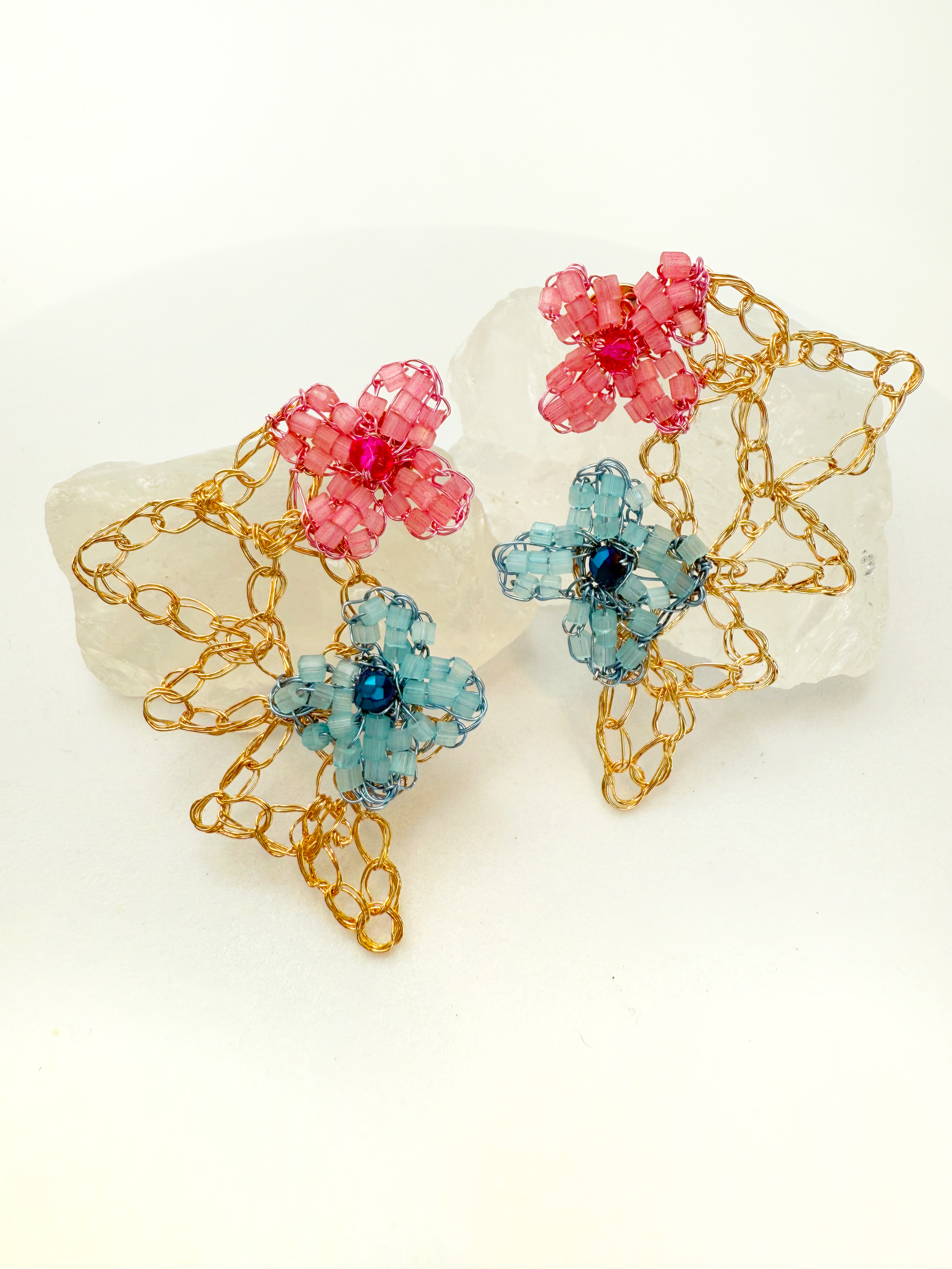 Maxi Floral Dream Earrings - Handcrafted