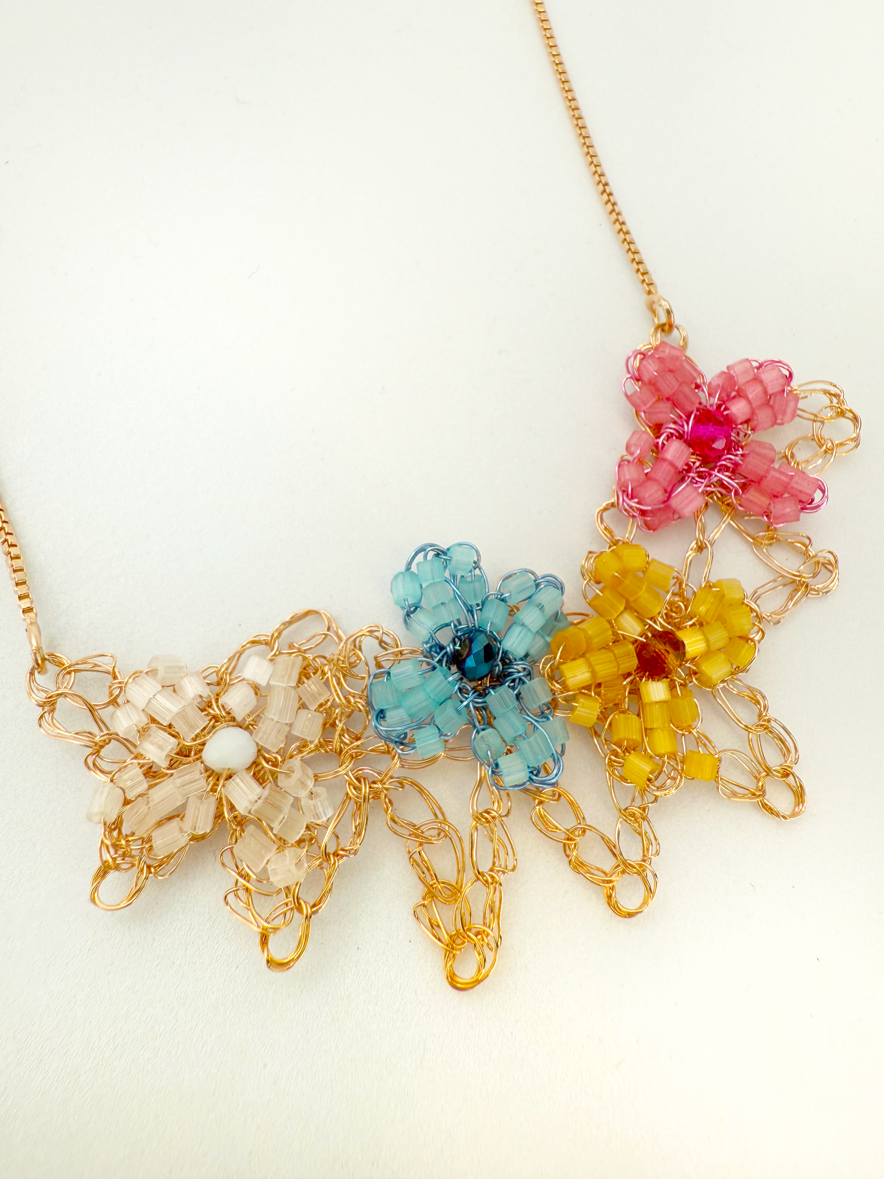 Floral Dream Necklace - Artisan Crafted & Adjustable