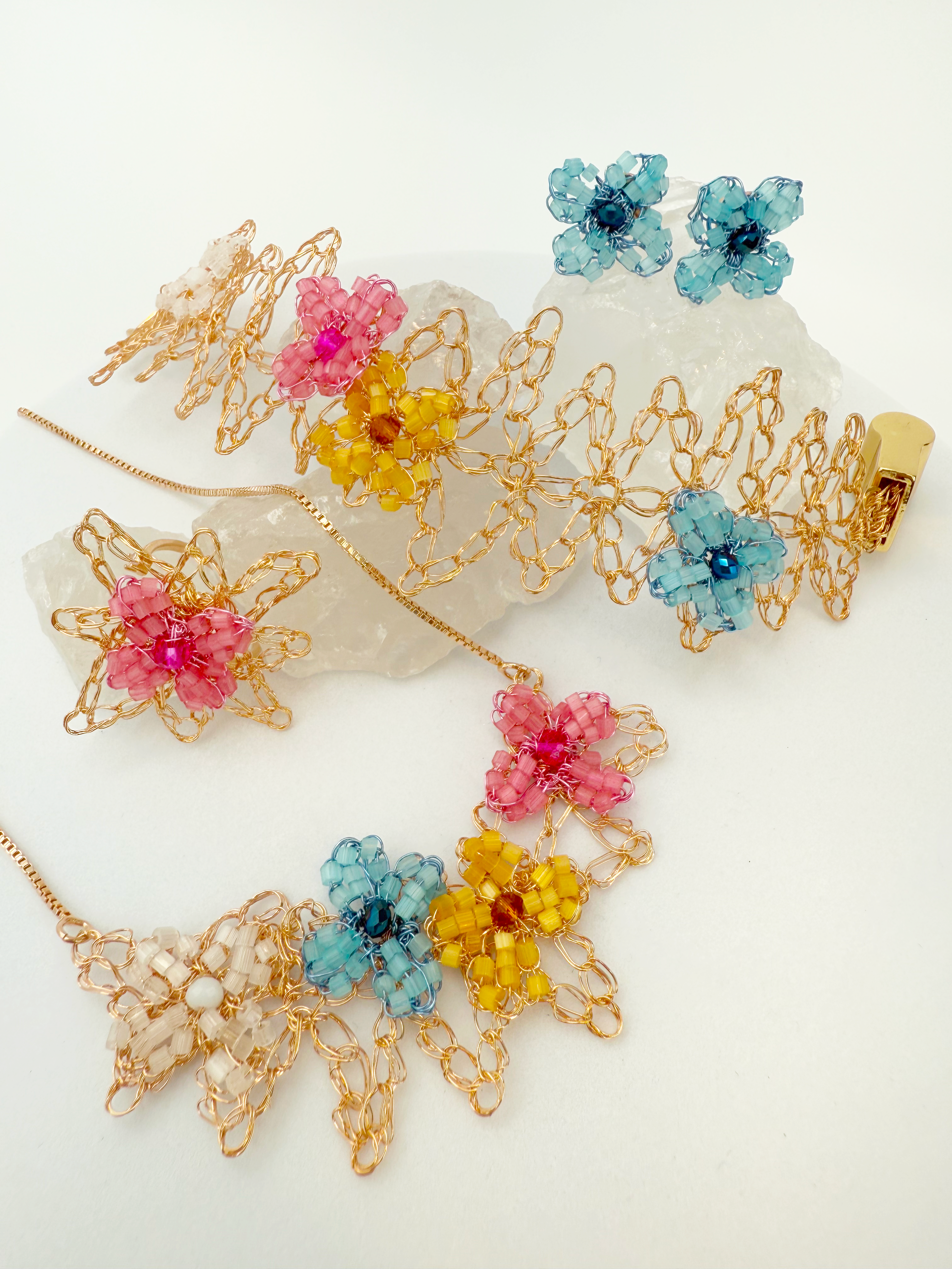 Floral Dream Necklace - Artisan Crafted & Adjustable