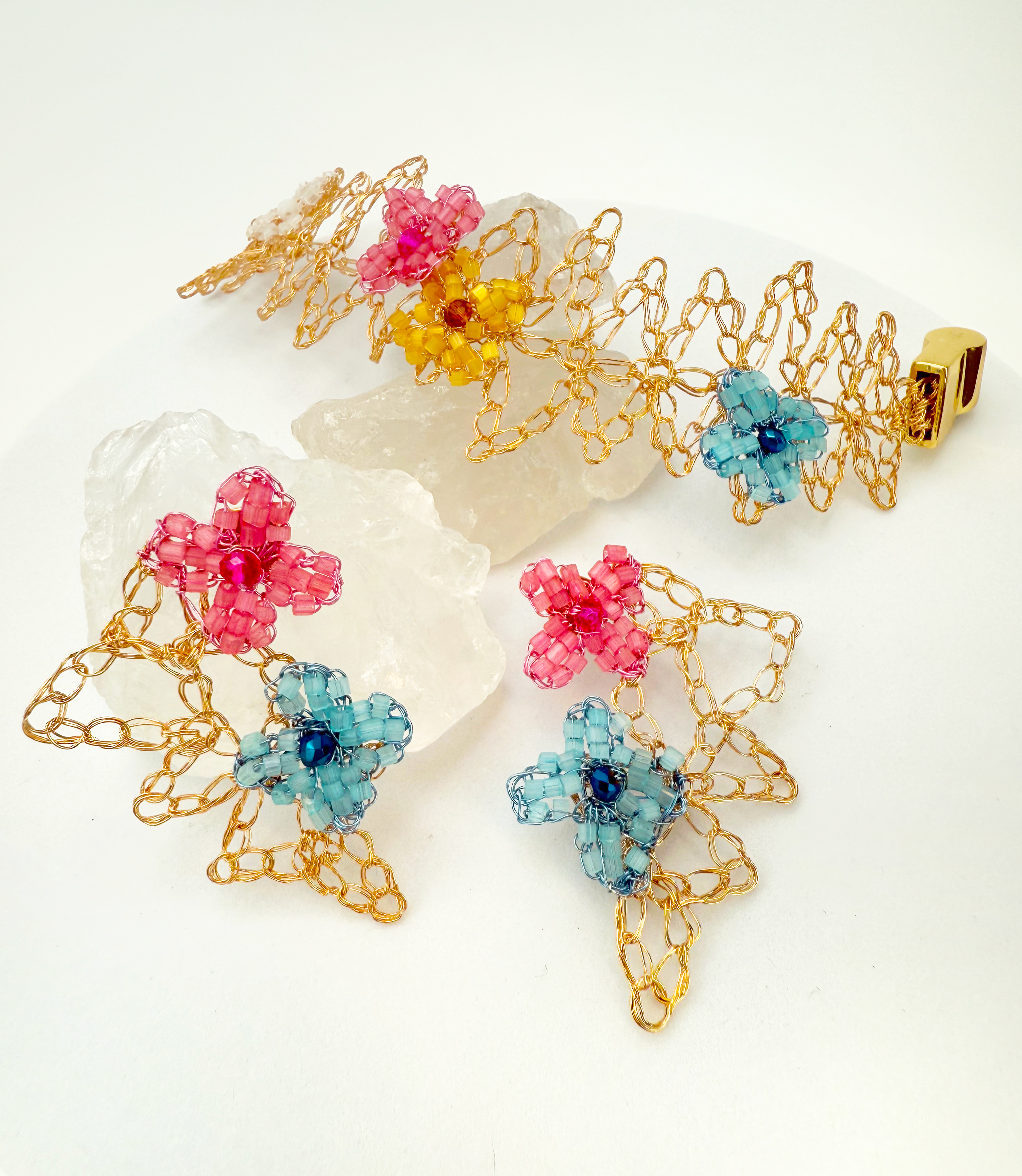 Maxi Floral Dream Earrings - Handcrafted