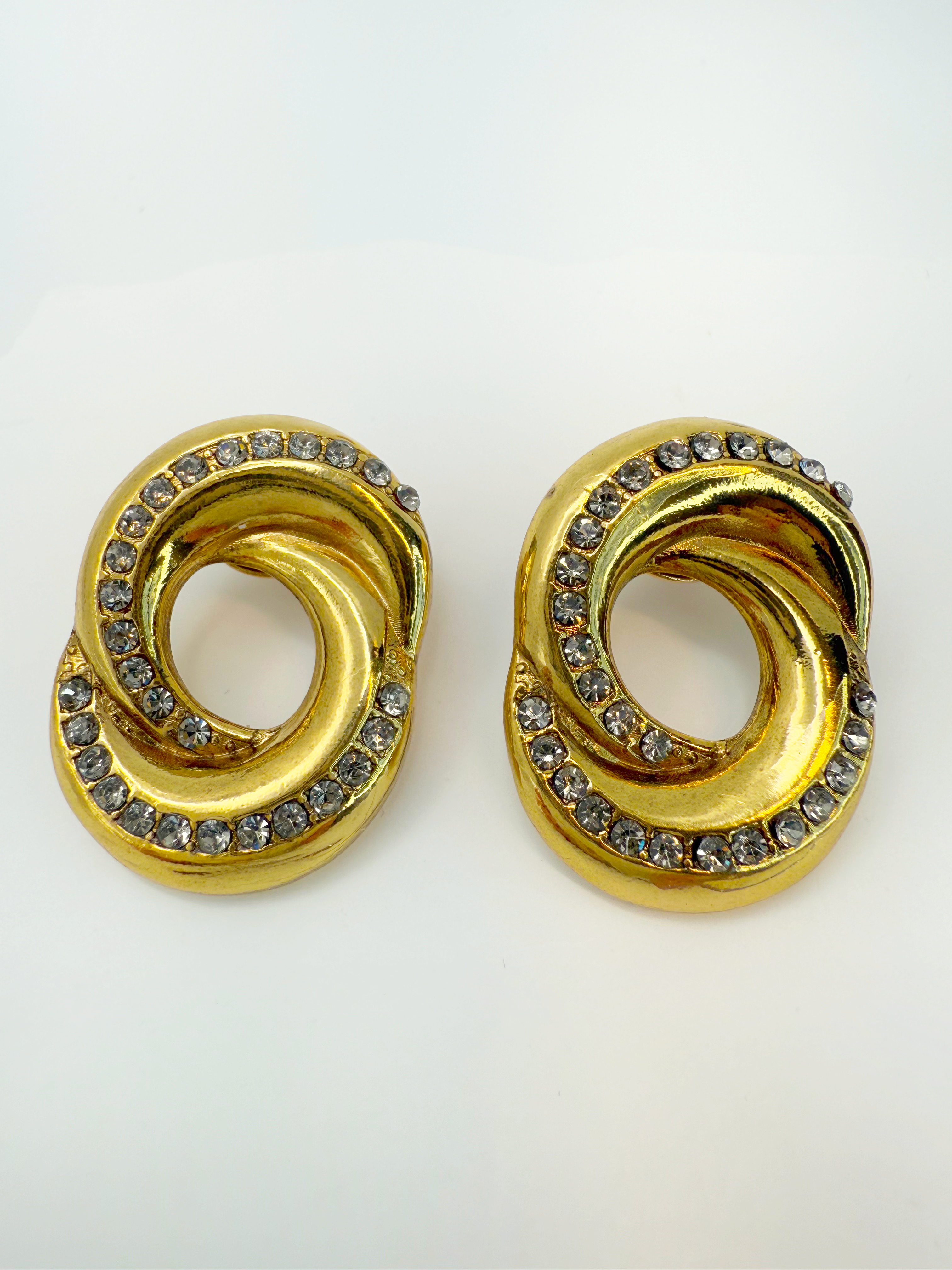 Infinity Shine Crystal Earrings - Hypoallergenic Statement Jewelry