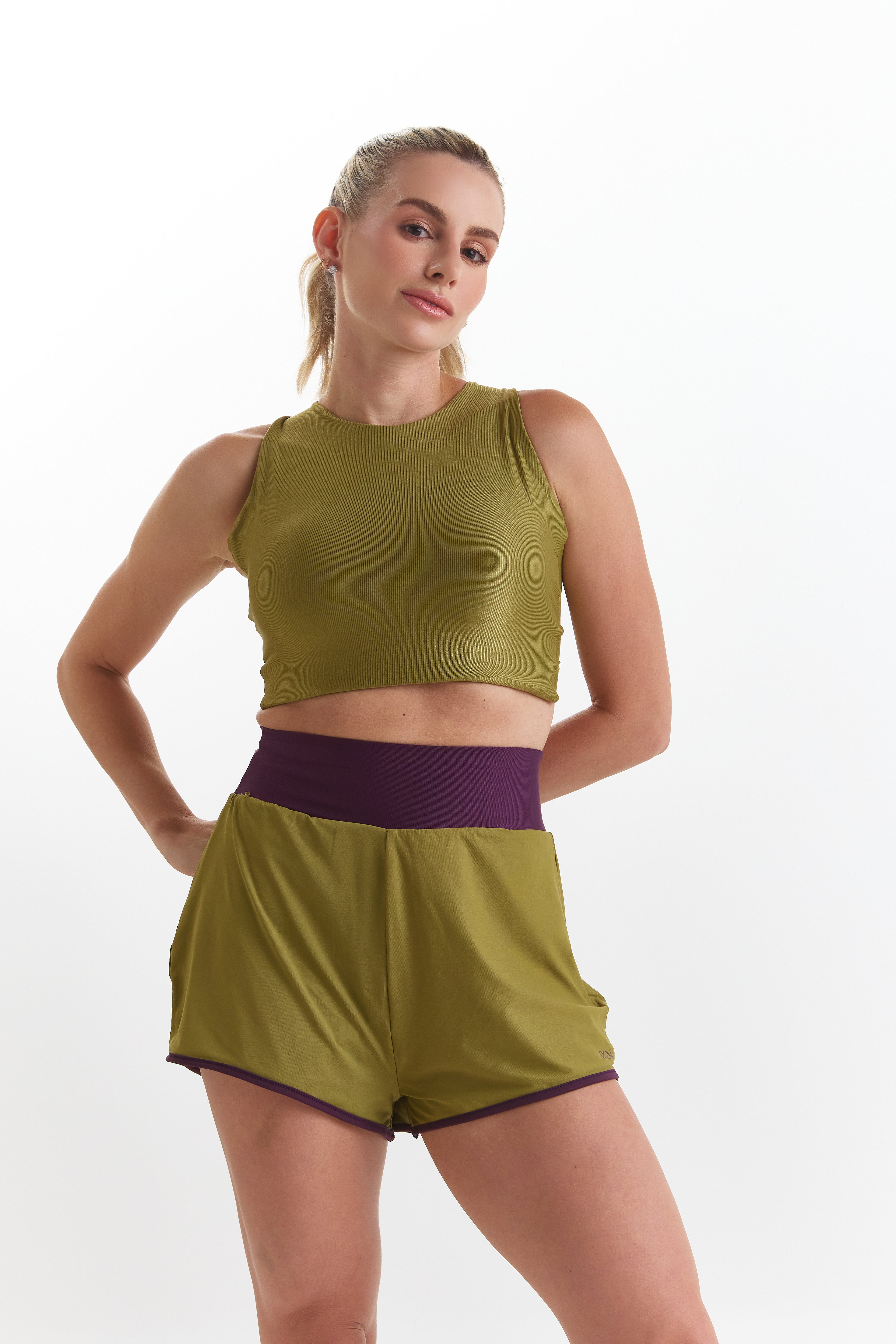 Harmony Flow Reversible Shorts - 2.5" High Rise Adjustable String