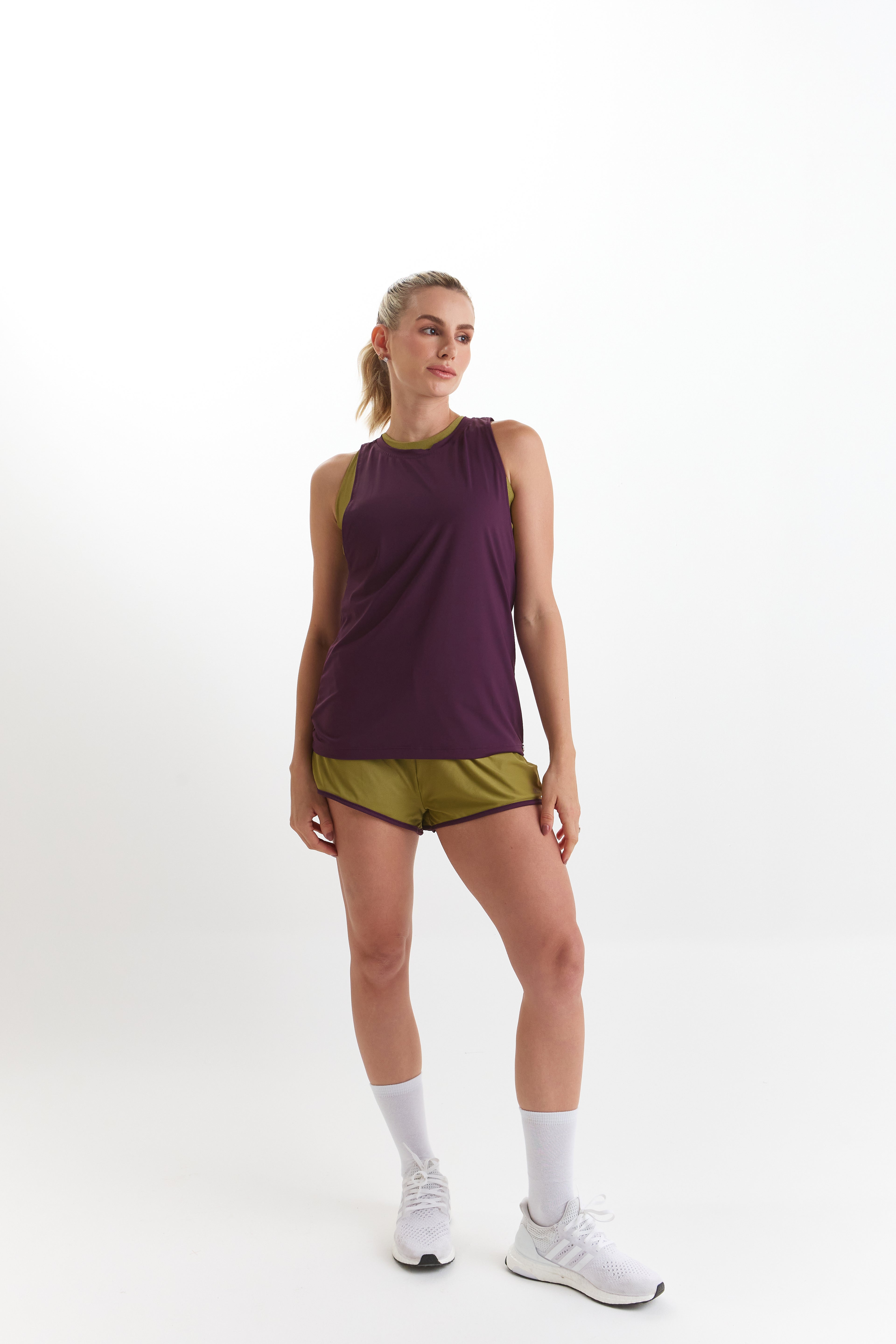 Harmony Flow Reversible Shorts - 2.5" High Rise Adjustable String