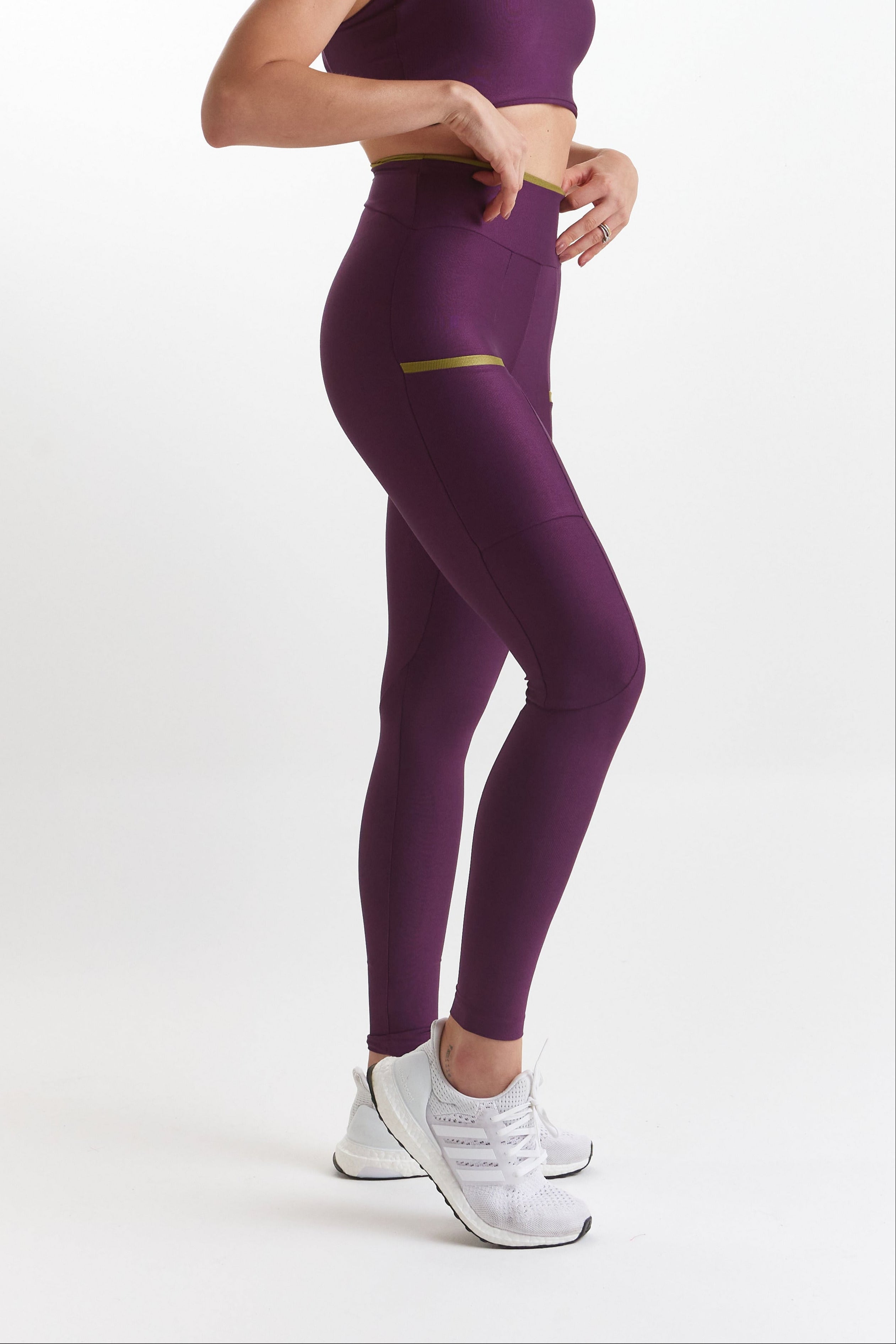 Duo Sculpt Ribbed Legging - 7/8 High Waist with Invisible Side Pocket
