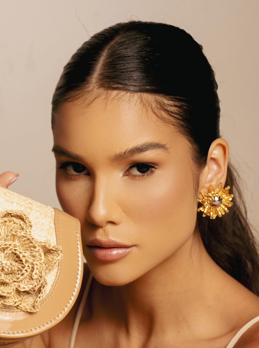 Solar Radiance Earrings – Gold and Silver-Plated Hypoallergenic Brass