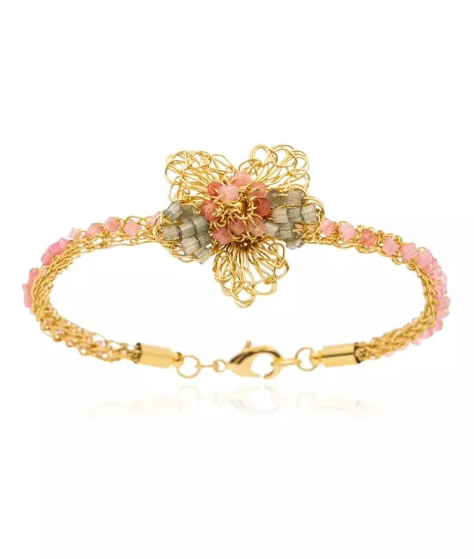 Magnolia Bracelet – Mint, Blush & Gold