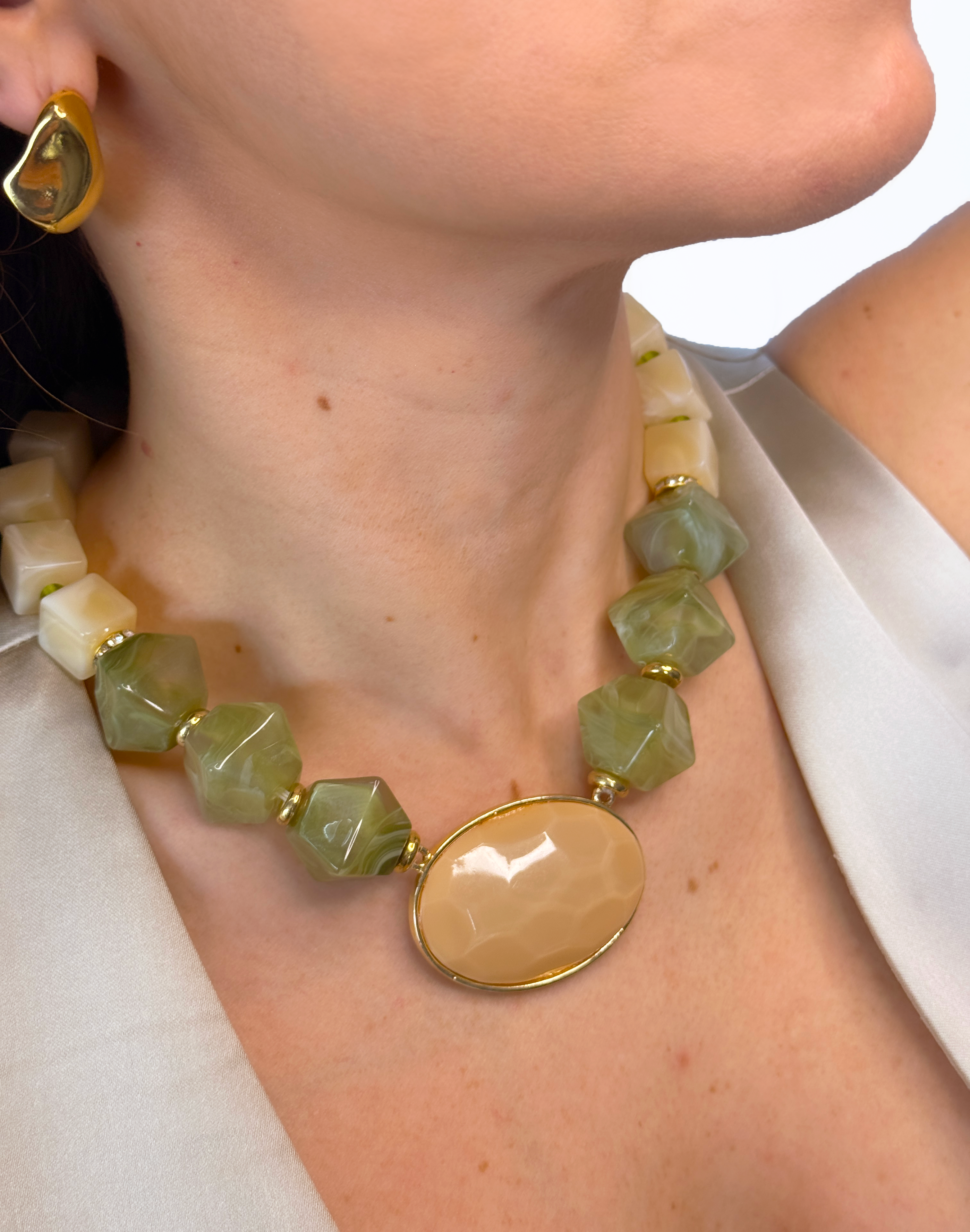 Sienna Handmade Necklace - Geometric & Adjustable