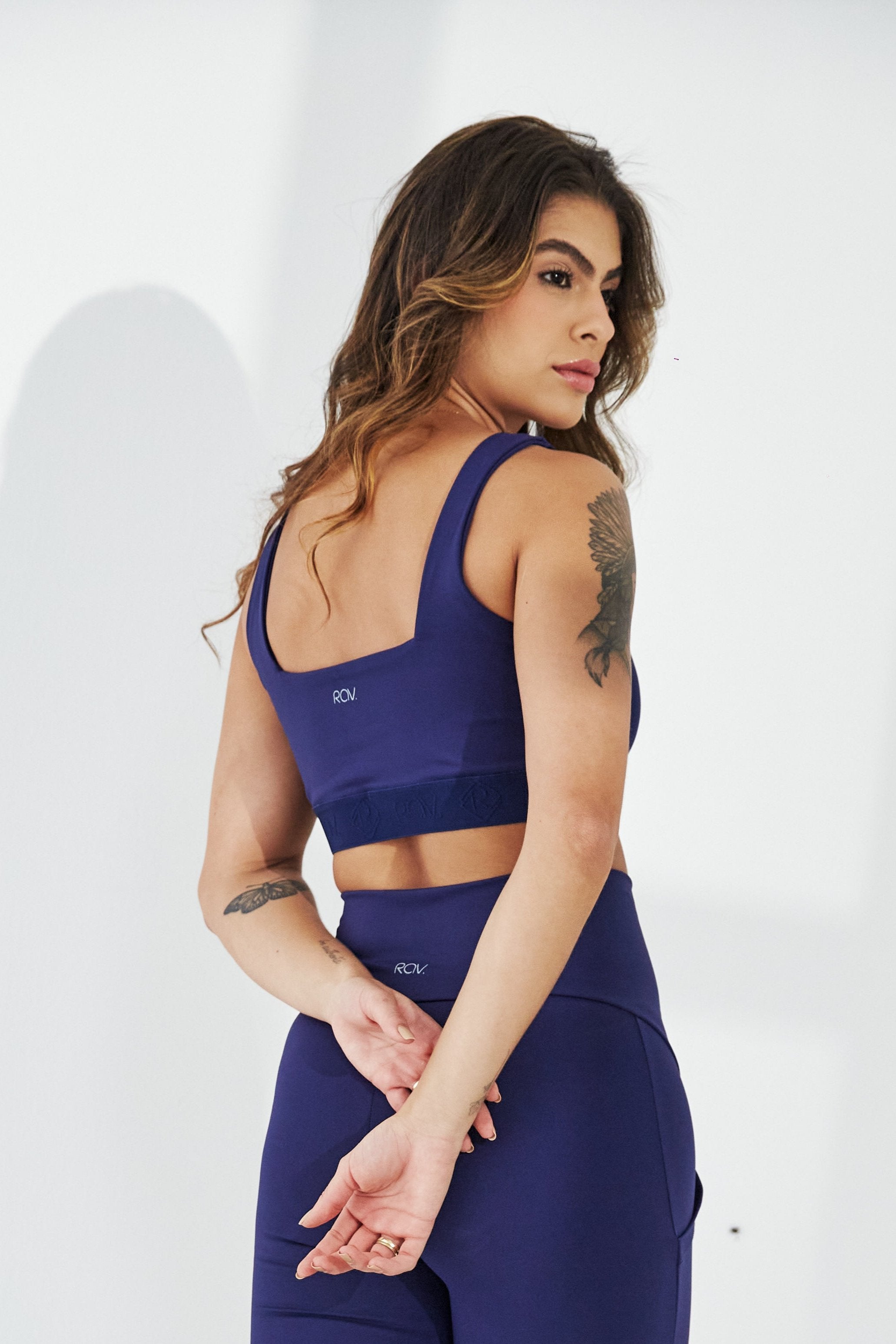 Essential Square-Neck Sports Bra - Wide Straps Supportive Design and All-Day Comfort