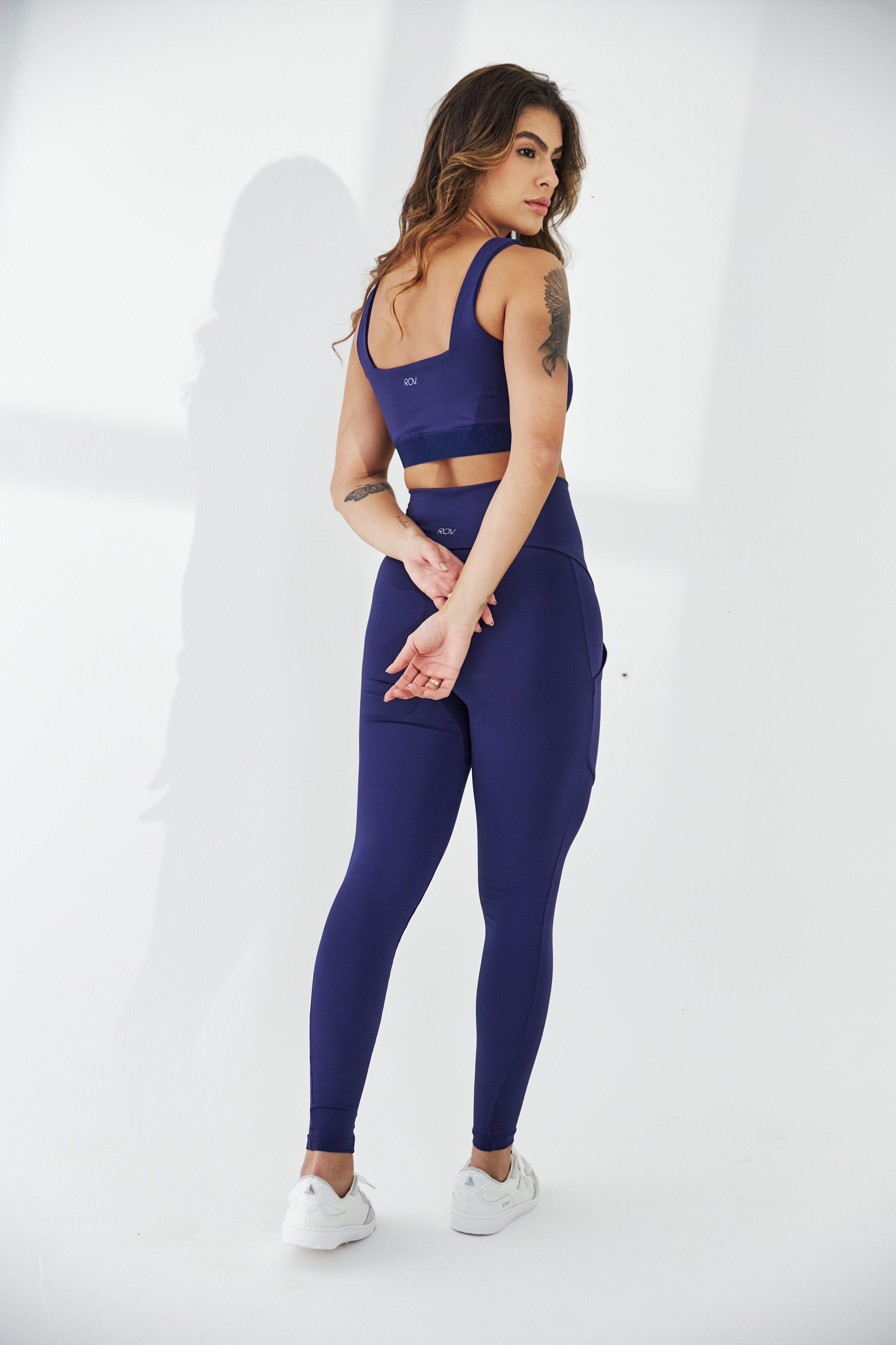 Essential Sculpt High-Waist Leggings - 7/8 Length with Invisible Side Pocket for Active and Everyday Wear